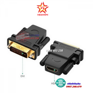 Đầu chuyển đổi DVI (24+1) sang HDMI (âm) Ugreen 20124