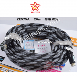 Dây Cáp HDMI 20M to HDMI Z-TEK 3D, 4k x 2k (Model ZE-575A)