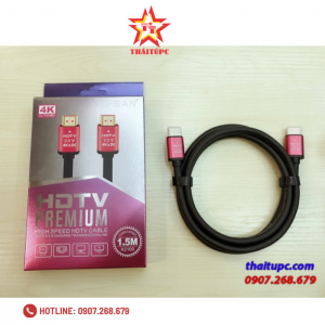 Cáp HDMI dài 1,5m U-SAN X2100 chuẩn 2.0 hỗ trợ Ethernet 3D 4K 60Mhz