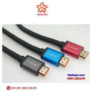 Cáp HDMI dài 5m U-SAN X2104 chuẩn 2.0 hỗ trợ Ethernet 3D 4K 60Mhz