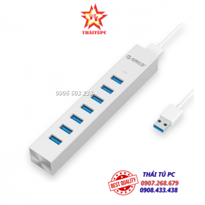 Bộ chia USB HUB 7 cổng USB 3.0 Type C - Orico ASH7-U3
