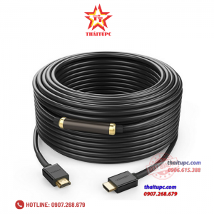 Cáp HDMI 1.4 - 40m Chính hãng Ugreen 40591 Hỗ trợ Ethernet, 4K, 2K có Chip khuếch đại