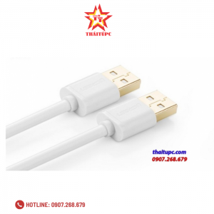 Cáp USB 2 đầu đực 3m chính hãng Ugreen 30135 cao cấp