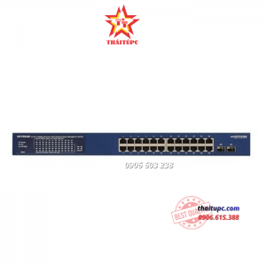 Netgear 24-Port Gigabit Smart Managed Pro PoE+ Switch with 2 SFP Ports and Cloud management (GS724TPP--100AJS)