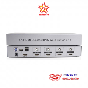 BỘ GỘP KVM 4-1 USB HDMI DTECH DT-8141B