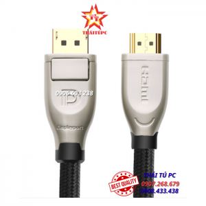 CÁP DISPLAYPORT TO HDMI 2.0 DÀI 5M HỖ TRỢ 3D 4K/60HZ CHÍNH HÃNG UGREEN 40436