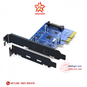 CI Express sang 2 cổng USB 3.1 Type-C Ugreen 30773