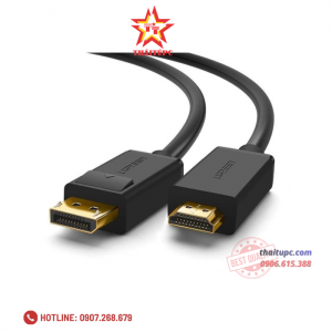 Cáp Displayport 1.2 to HDMI dài 3m hỗ trợ 4K*2K Ugreen 10203