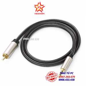 CÁP AUDIO 3.5MM TO RCA COAXIAL DÀI 2M CHÍNH HÃNG UGREEN 20733 CAO CẤP