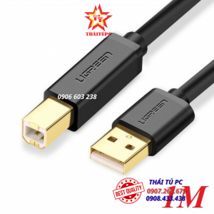 CÁP MÁY IN CHUẨN USB 2.0 ĐẦU MẠ VÀNG DÀI 1M UGREEN 20846