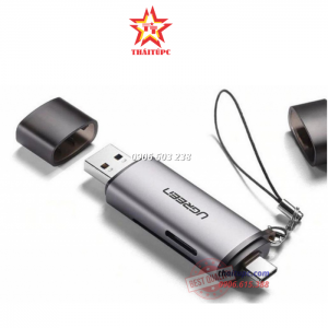 ĐẦU ĐỌC THẺ TF, SD CHÂN CẮM USB-C & USB UGREEN 50706