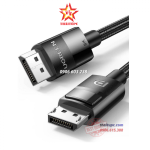 DÂY CÁP DISPLAY PORT 1.4 DÀI 2M UGREEN 80392 HỖ TRỢ 8K@60HZ CAO CẤP