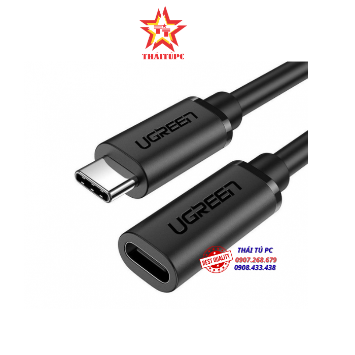 CÁP USB TYPE C 3.2 NỐI DÀI 1M UGREEN 10387- SẠC 100W KẾT NỐI SẠC,TRUYỀN DỮ LIỆU,VIDEO 4K@60HZ CÁP USB TYPE C 3.2 NỐI DÀI 1M UGREEN 10387- SẠC 100W KẾT NỐI SẠC,TRUYỀN DỮ LIỆU,VIDEO 4K@60HZ