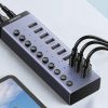 bo-hub-chia-10-cong-usb-3-0-5gbps-vo-nhom-cong-tac-ugreen-30779-kem-nguon-12v4a - ảnh nhỏ 5