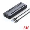 bo-hub-chia-10-cong-usb-3-0-5gbps-vo-nhom-cong-tac-ugreen-30779-kem-nguon-12v4a - ảnh nhỏ 7