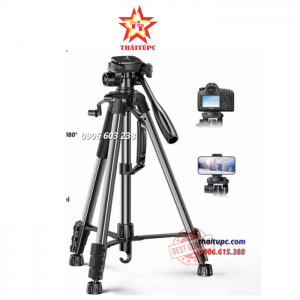 TRIPOD 3 CHÂN CHO MÁY ẢNH, ĐIỆN THOẠI UGREEN 15187 LP661, CAO 55CM – 175CM, XOAY 360 ĐỘ