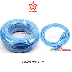 CÁP UTP CAT 6 - 10M UNITEK (Y-C 813ABL)