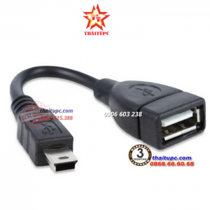 Đầu chuyển đổi Mini USB to USB OTG (Đen)