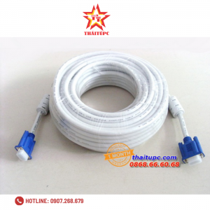 Cable Vga LCD KM 30m (3+4) VMS 30 (Trắng Xanh)