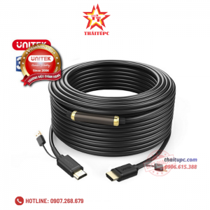 Cáp HDMI  Unitek chính hãng cao cấp (70m) + USB Unitek (Y-C 176)