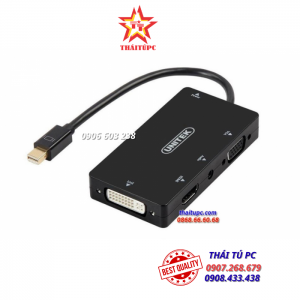 CÁP MINIDISPLAYPORT - HDMI DVI VGA AUDIO UNITEK (Y - 6354BK)