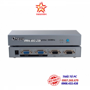 Bộ chia tín hiệu VGA 2 ra 2 vào DTECH DT-7504