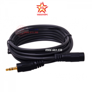 Dây nối dài loa 3.5mm dài 3M chính hãng Dtech DT-6216