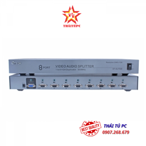 Bộ Chia VGA AUDIO LCD 1-8 500MHZ DTECH DT-AU7508
