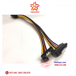 Cáp Nguồn SATA 1 Ra 2 Bẻ Góc 90 Độ