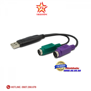 Cáp USB 2.0 -> 2 PS2 